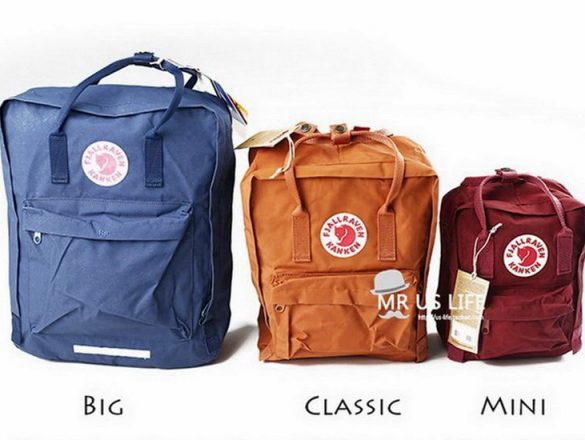 Fjallraven Kanken Backpacks in Different Sizes